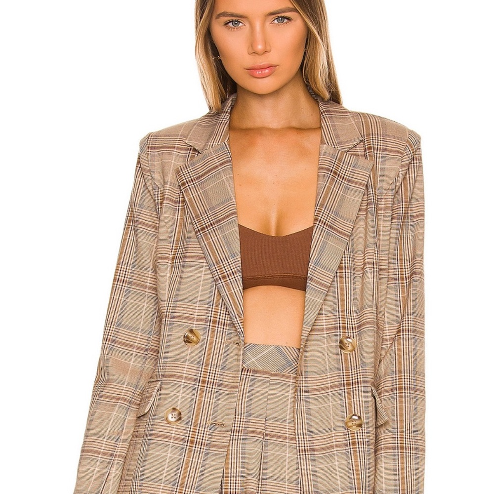 NWT Majorelle Rhea Plaid Blazer XXS